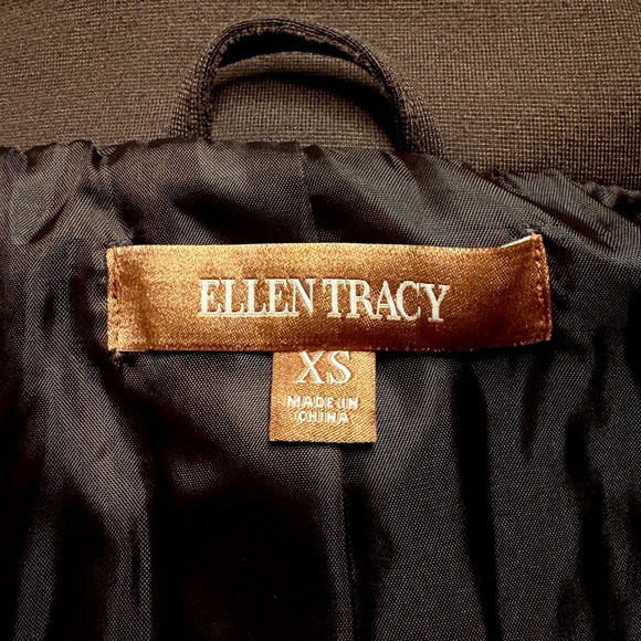 Ellen Tracy Brown Black Faux Fur Vest Size XS Gold Hardware Fitted Y2K Classy - Picture 13 of 16